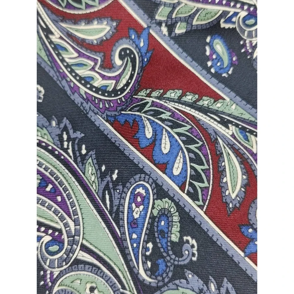 Givenchy Monsieur Paris Vintage Mens Neck Tie Silk‎ lot of two 2 pink paisley